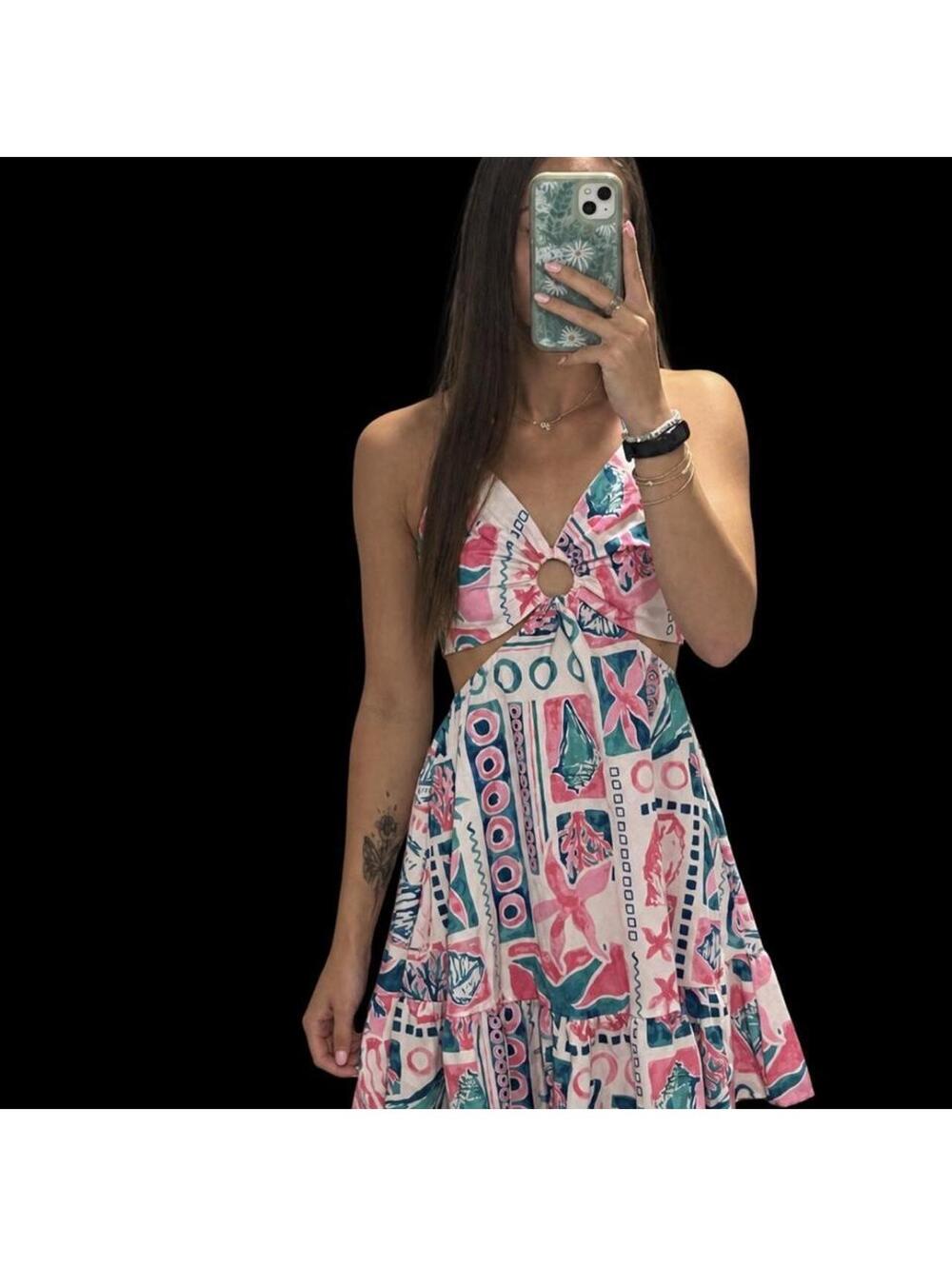 Shein Women's Multi and Pink Dress